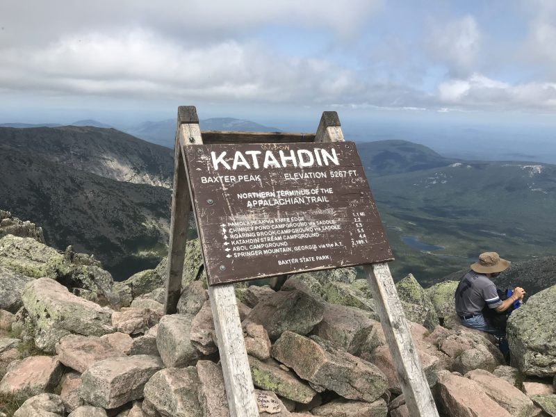 Endpunkt des Trails: der Mount Katahdin in Maine.